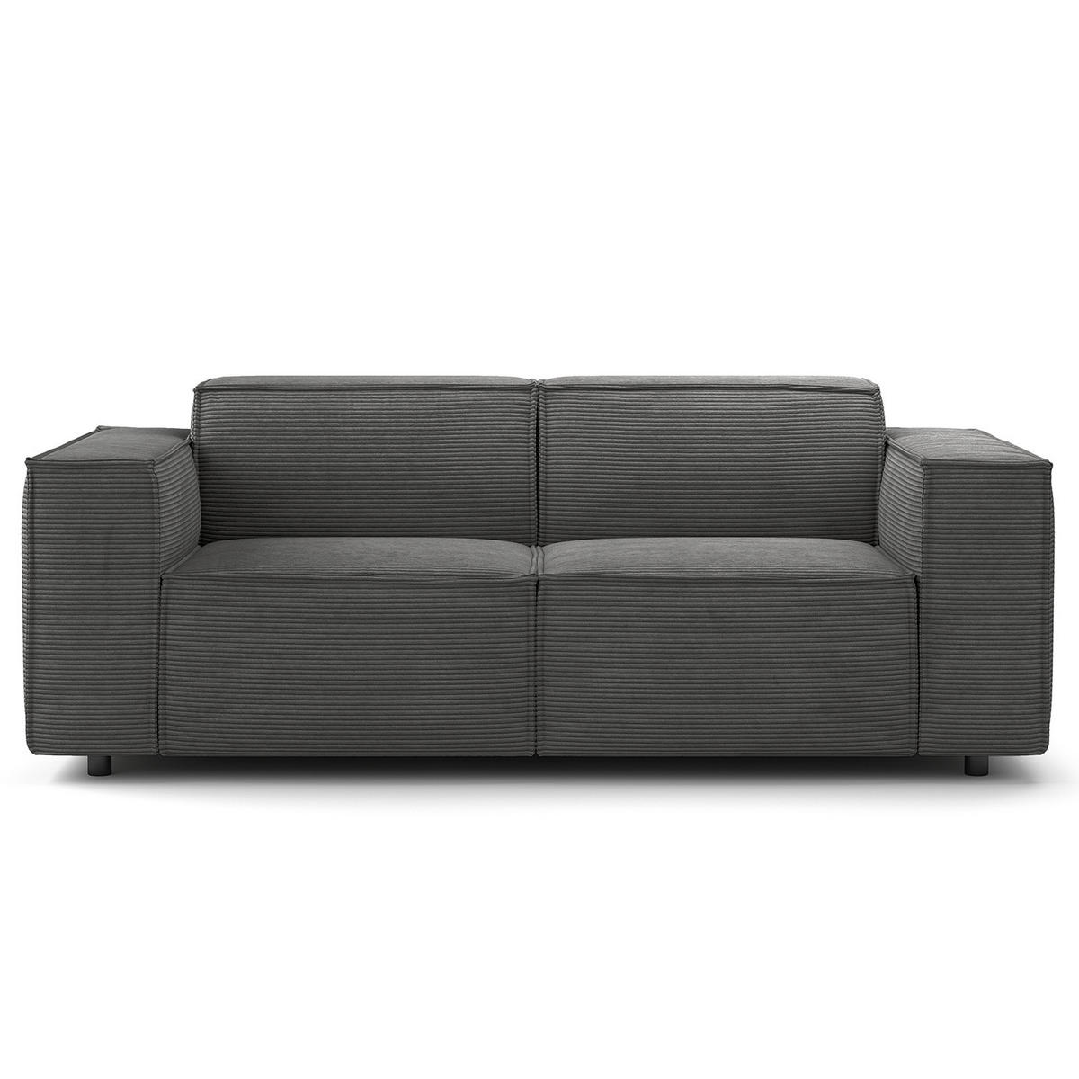 2-SITZER SOFA - Anthrazit, Textil (189/70/96cm) - home24