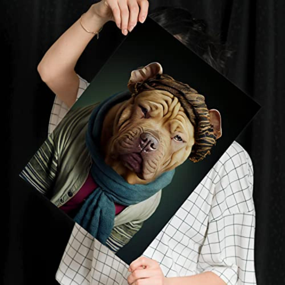POSTER Chinesisches Sharpei In Voller Farbe Fotostil A3 Rahmenlos - Klar, Papier (29.7/5/42cm) - Nacnic