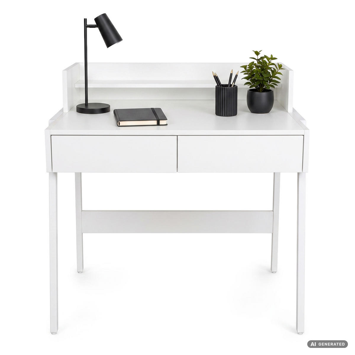 SCHREIBTISCH FLUX 78 cm Weiß - Weiß, Holzwerkstoff (78/48/95cm) - Akord
