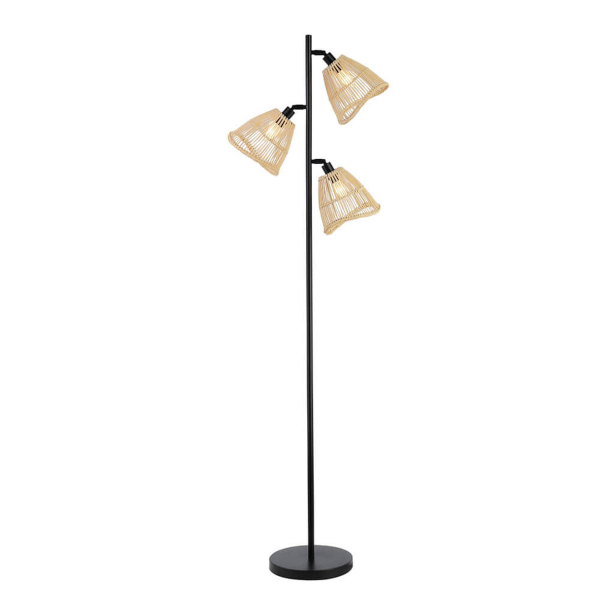 STEHLEUCHTE FELIA - Beige, Stehleuchte - Beige, Kunststoff (26/55/165.5cm) - Home Deluxe