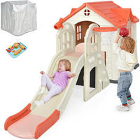 SPIELPLATZ 6 in 1 Kinder Pink - Pink, Kunststoff (83/98/190cm) - COSTWAY