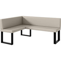 ECKBANK TONI_U - Beige, Leder (128/168cm) - Meblini
