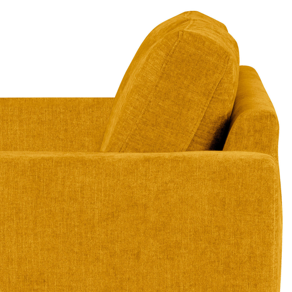 SESSEL - Eichefarben/Gelb, Eichenholz/Textil (122/81/88cm) - home24