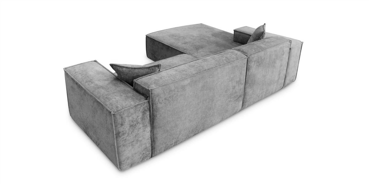 ECKSOFA Carlota - Dunkelgrau, Holzwerkstoff/Textil (192/270cm) - Fun Möbel