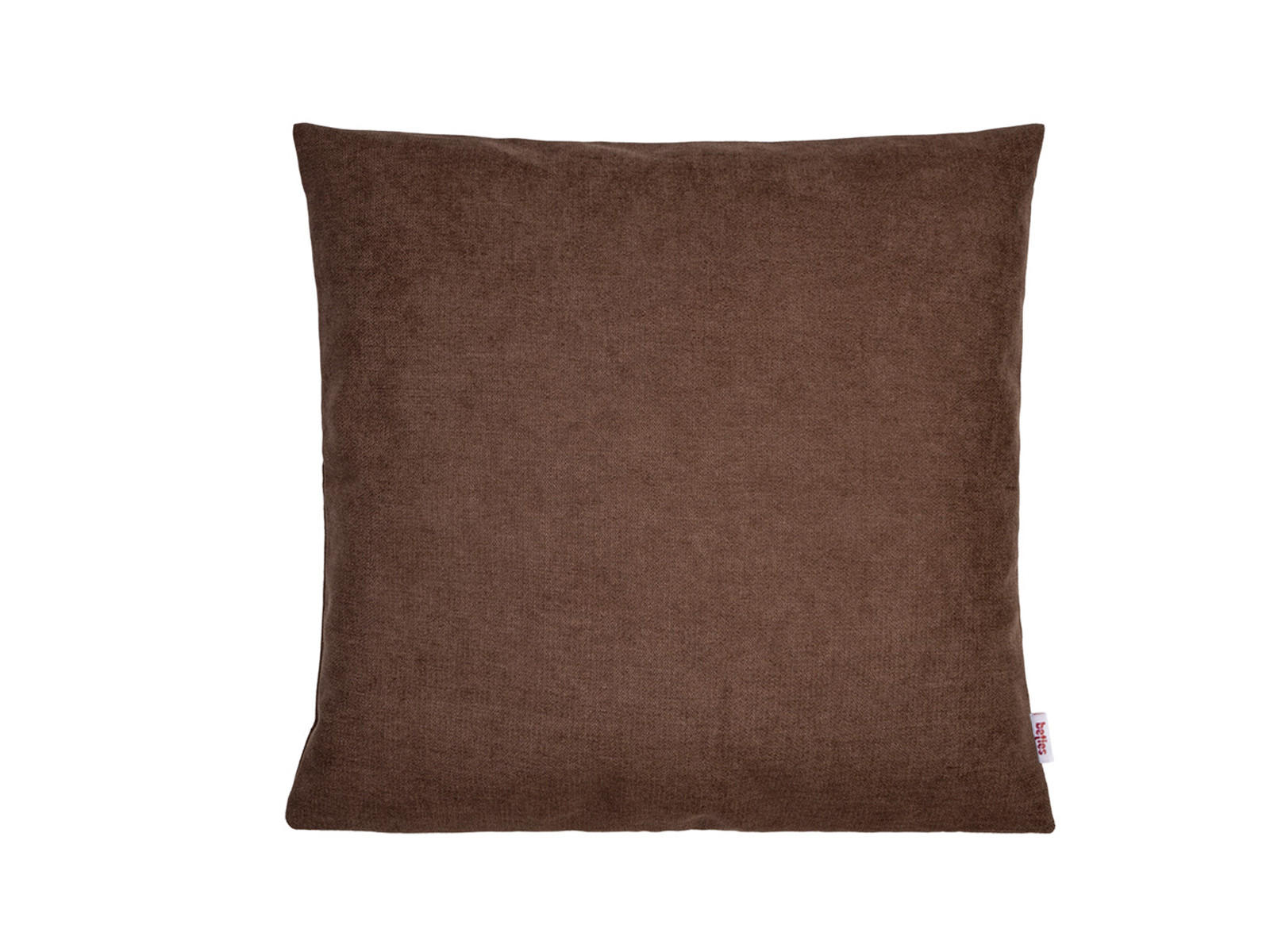 KISSENHÜLLE FarbTon Chenille-Haptik kaffee-braun 40/40 cm - Braun, Textil (40/40cm) - beties Heimtextil