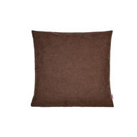 KISSENHÜLLE FarbTon Chenille-Haptik kaffee-braun 40/40 cm - Braun, Textil (40/40cm) - beties Heimtextil