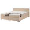 BOXSPRINGBETT 180/200cm Beige President - Beige, Textil (180/200cm) - Beliani