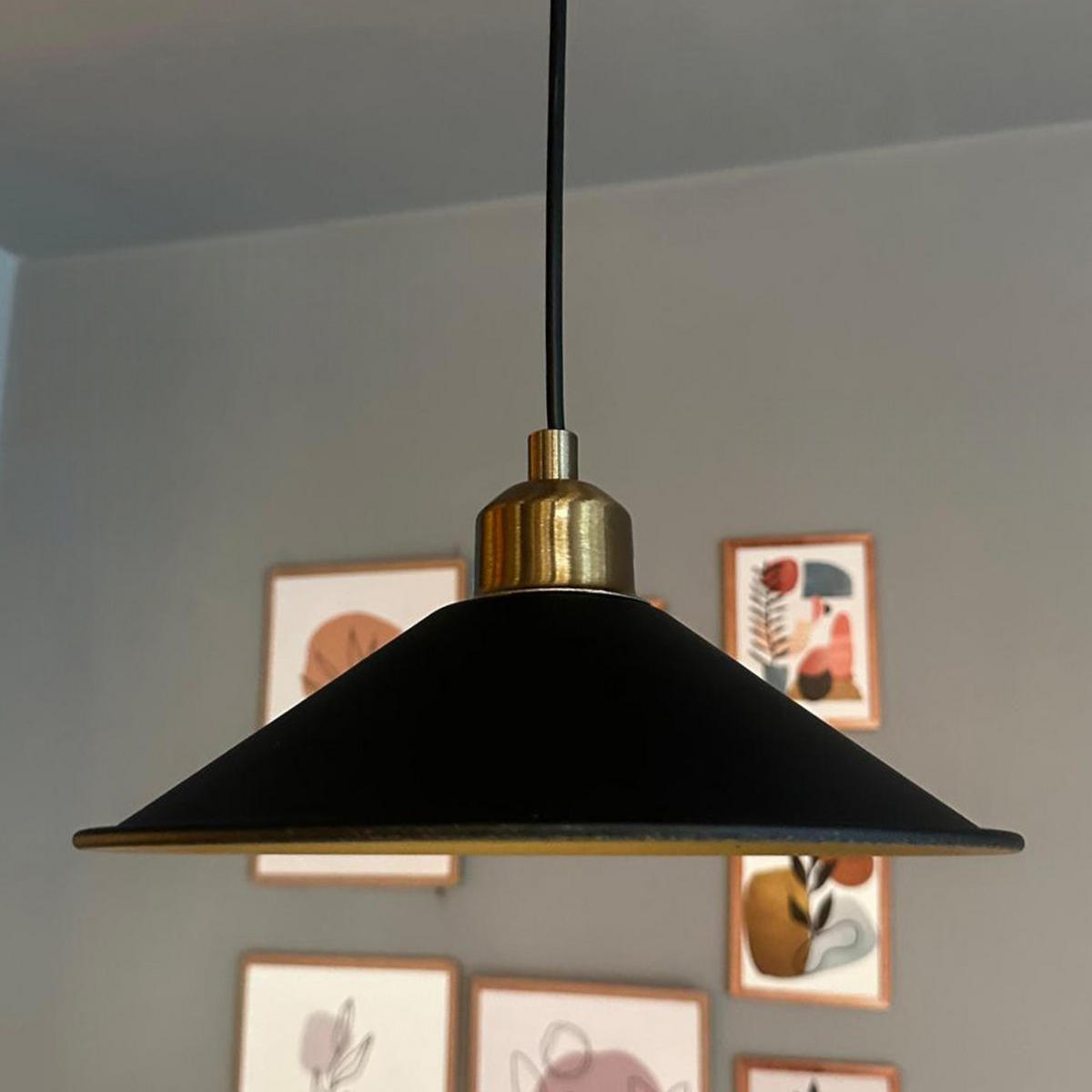 PENDELLEUCHTE LBenjamin - Schwarz, Metall (24/24/24cm) - Bamyum