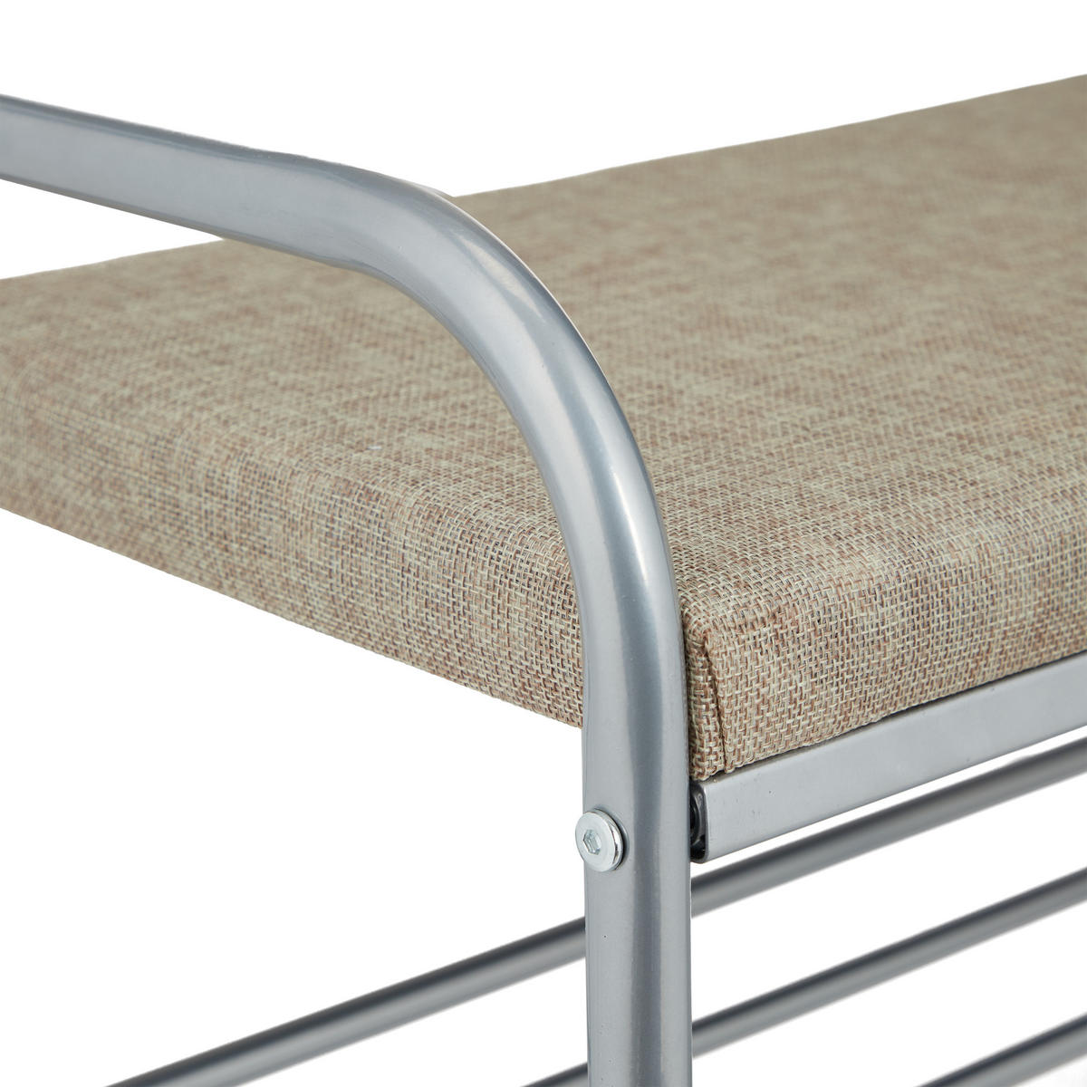 GARDEROBE - Grau, Textil/Metall (64/173/30cm) - Relaxdays