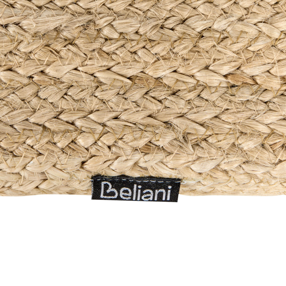 PUF Juta Přírodní Dhadar - přírodní, textil (45/30/45cm) - Beliani