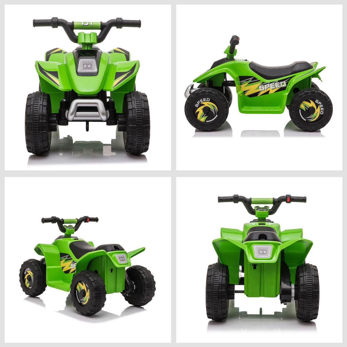 ELEKTRO-QUAD DE-13016 Vor-/Rückwärtsgang Grün - Grün, Kunststoff (72/40/45.5cm) - ComfortXL