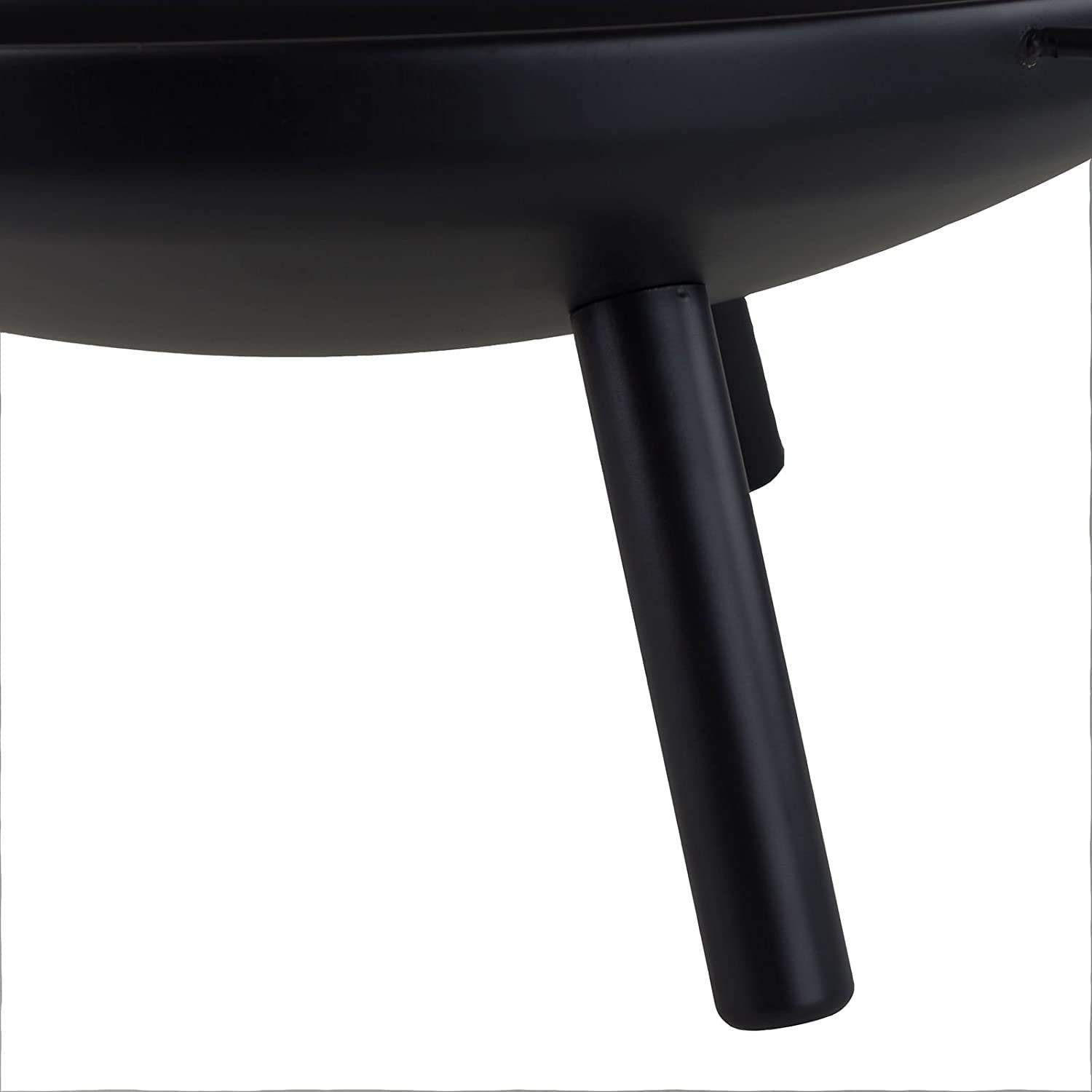 Thumbnail - Resch Feuerschale, Schwarz, Metall, Rund, 62x30x62 cm, Freizeit, Campingzubehör, Feuerschalen