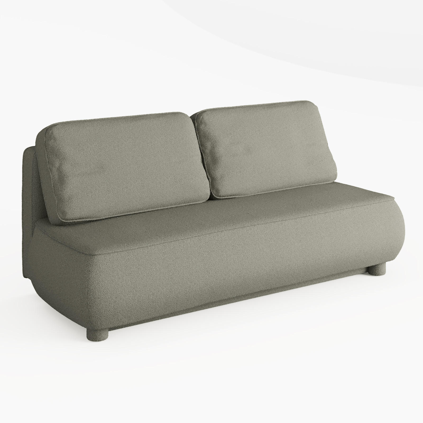 Barchello Sofa Grau 209x96x96 cm