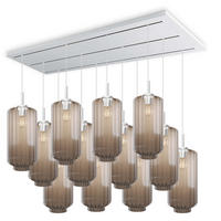 HÄNGELEUCHTE Velo 12-flammig Klar Ø 18cm - Klar/Weiß, Glas (18/18/33cm) - s.luce