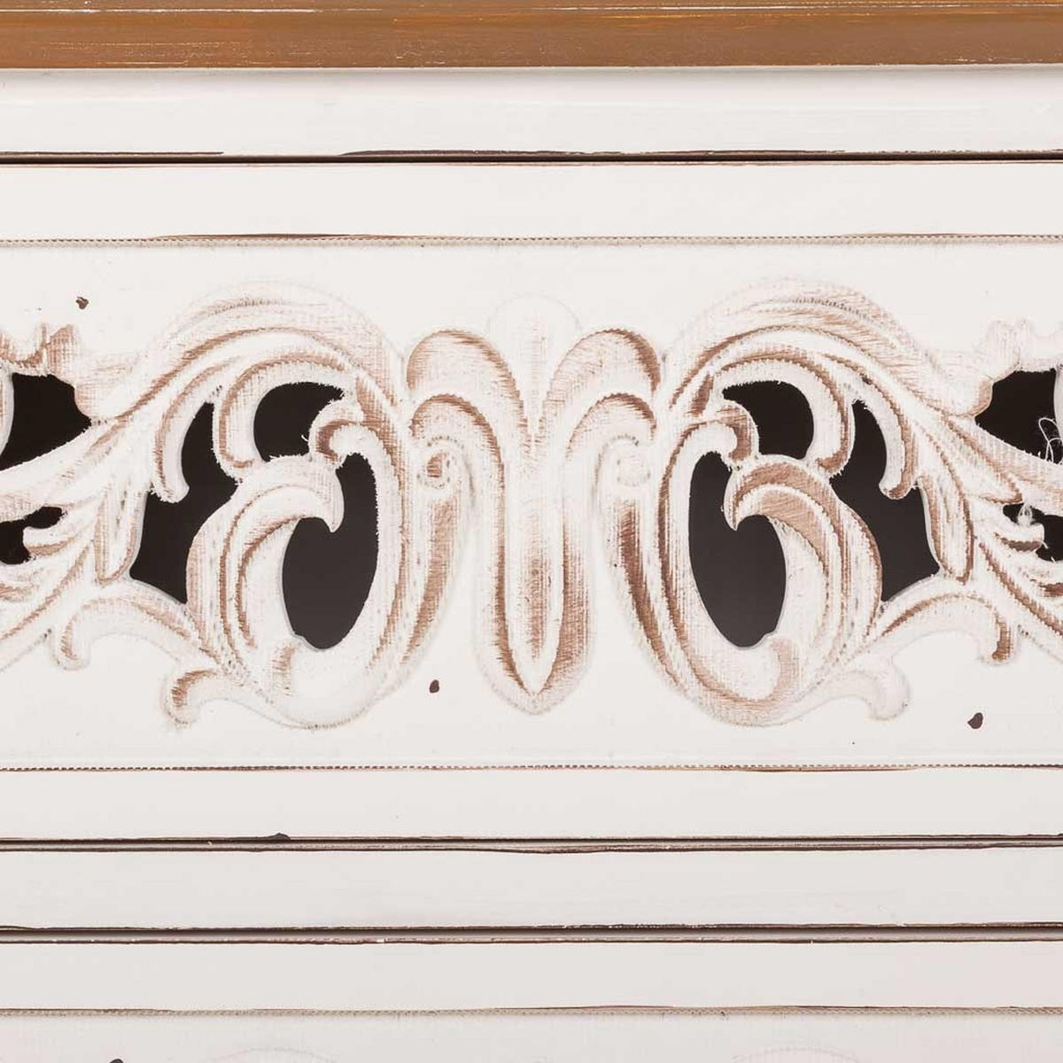 KOMMODE aus Holz 86x38x76 cm - Weiß, Holz (86/76/38cm) - Wanderlust