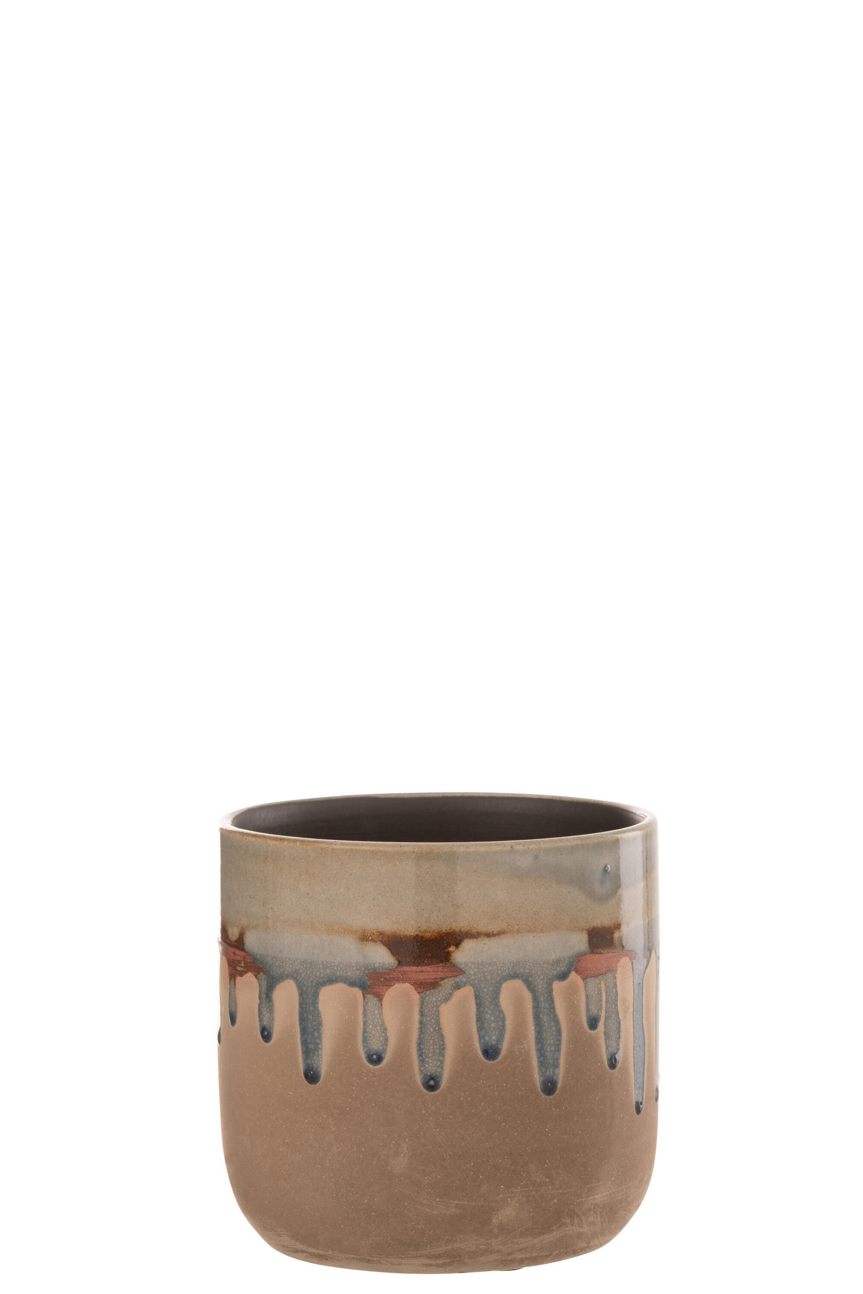 BLUMENTOPF TRÖPFC - Töpferei - Beige - S - Ø 15 cm - Beige, Keramik (15/15cm) - J-Line