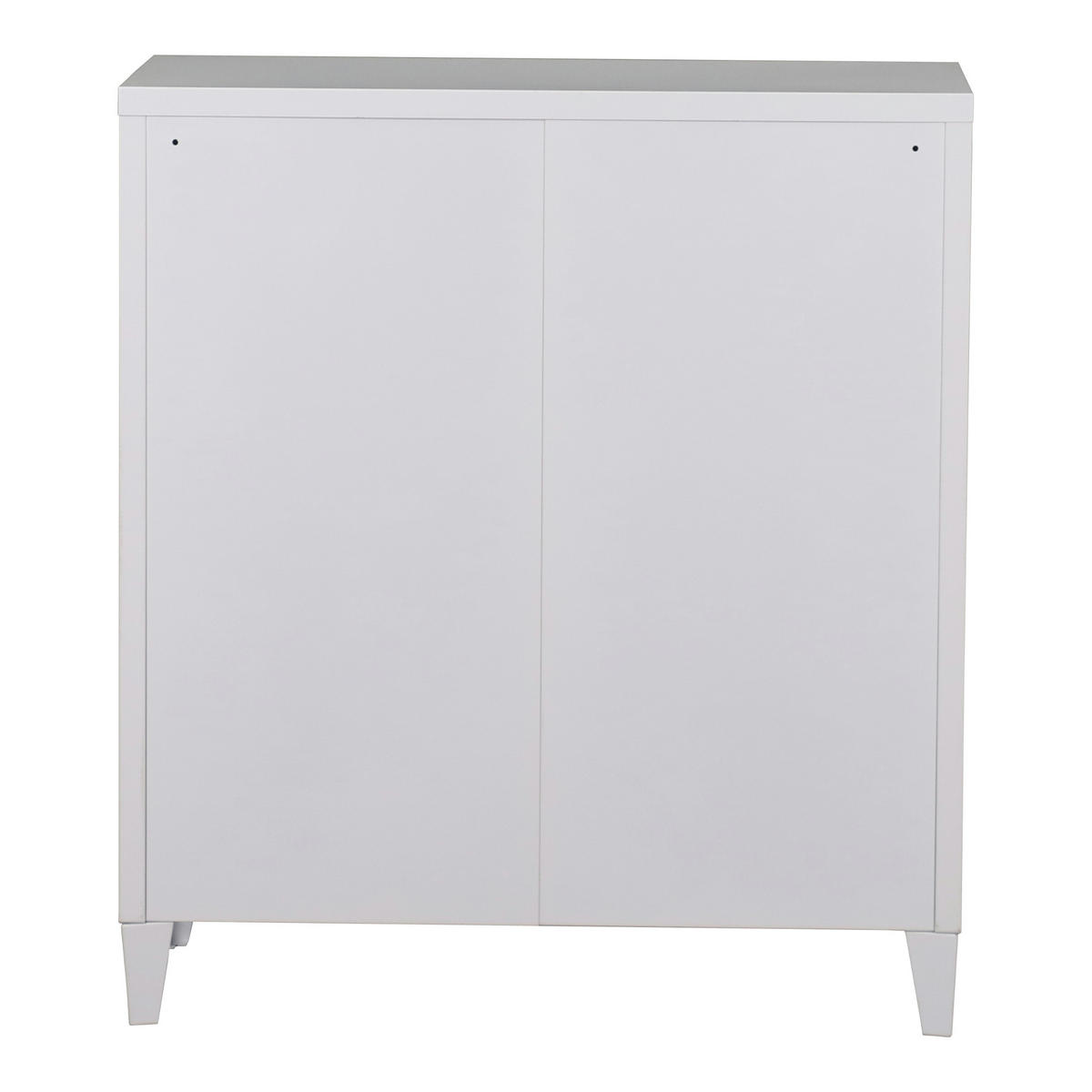 METALLSCHRANK Oripää - Weiß, Metall (80/90/33cm) - [en.casa]