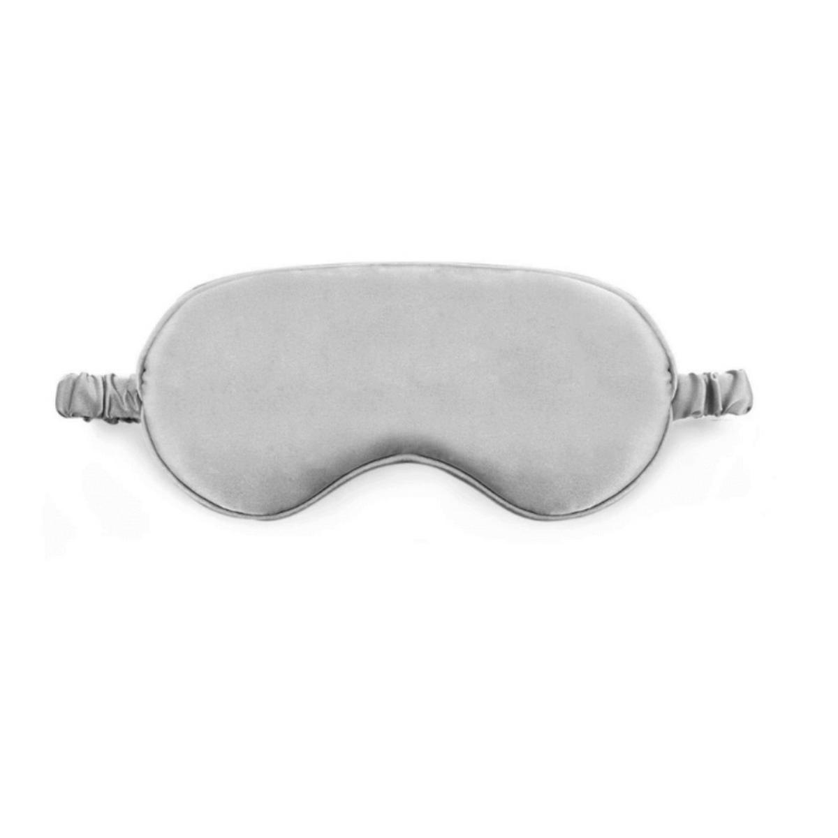 SEIDENAUGENMASKE - Grau, Textil (19/7.5cm) - KomfortKissen