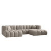 ECKSOFA U-form Grand modular stoff Haga Hellgrau - Hellgrau, Holz (317/179cm) - Kaiser Möbel