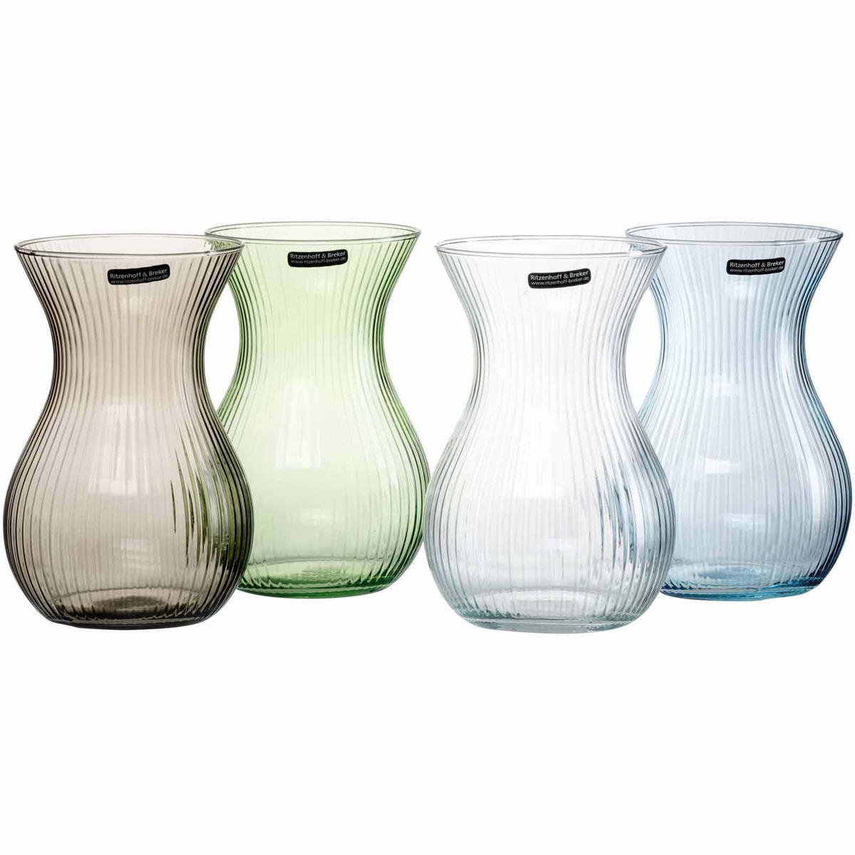 VASEN Rosalie Smoke 18 cm 6er Set - Grau, Glas (18cm) - Ritzenhoff Breker