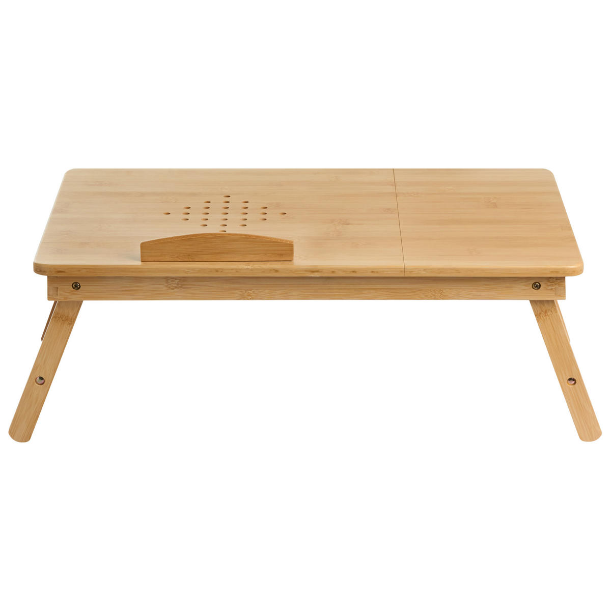 PLIABIL masă pentru laptop maro deschis 57/35 cm Orge - maro/maro deschis, lemn (35/57/21cm) - Beliani
