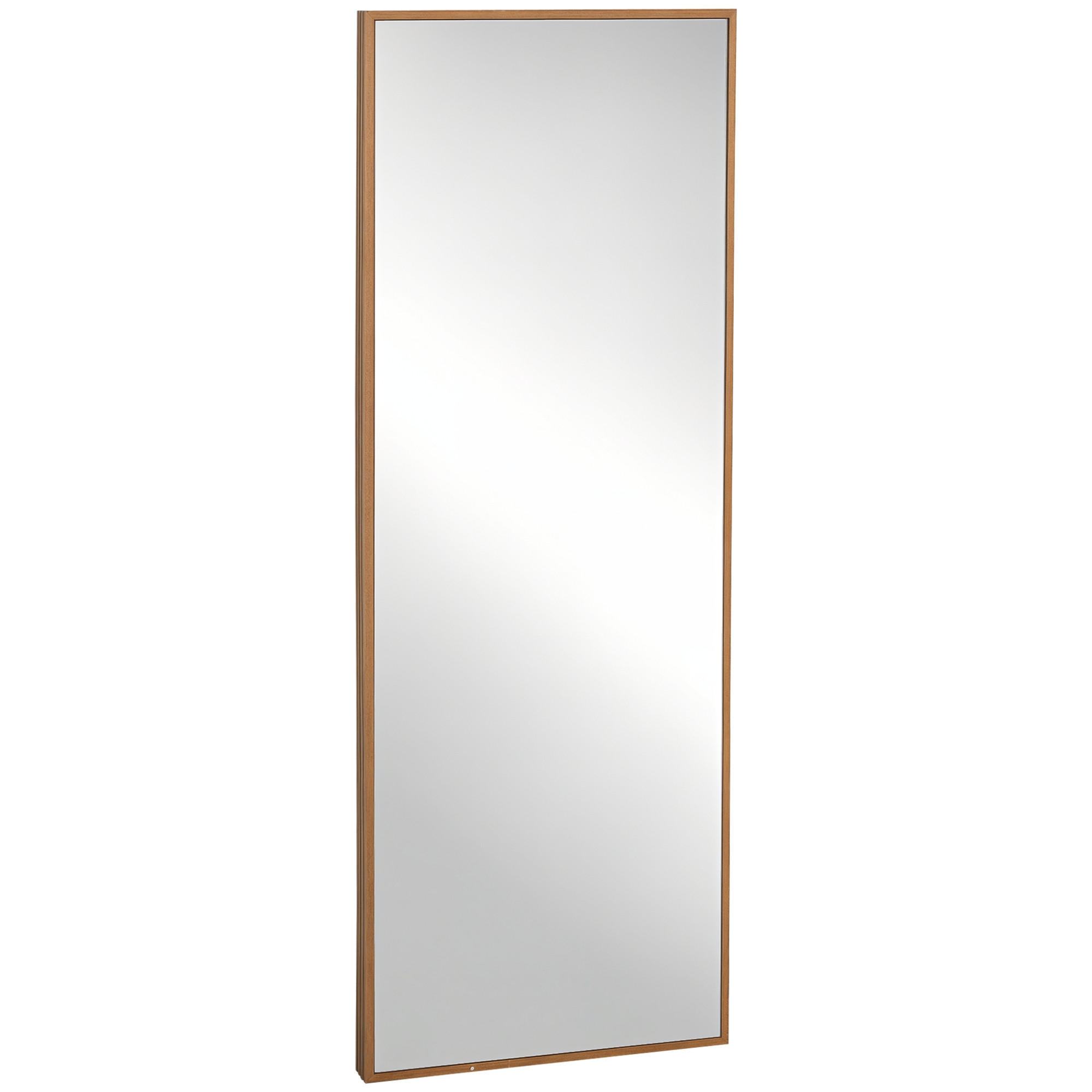 WANDSPIEGEL DE-08850 hoch, mit Kiefernholzrahmen Natur - Naturfarben, Glas (45/125/48cm) - ComfortXL
