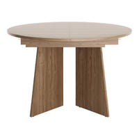 ESSTISCH Aurena AU09 - Nussbaumfarben, Holzwerkstoff (120/120/77cm) - MIRJAN24