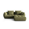 SOFA modular Bloom aus Samt hellgrün 3 Sitzplätze - Hellgrün, Textil (216/232cm) - Micadoni