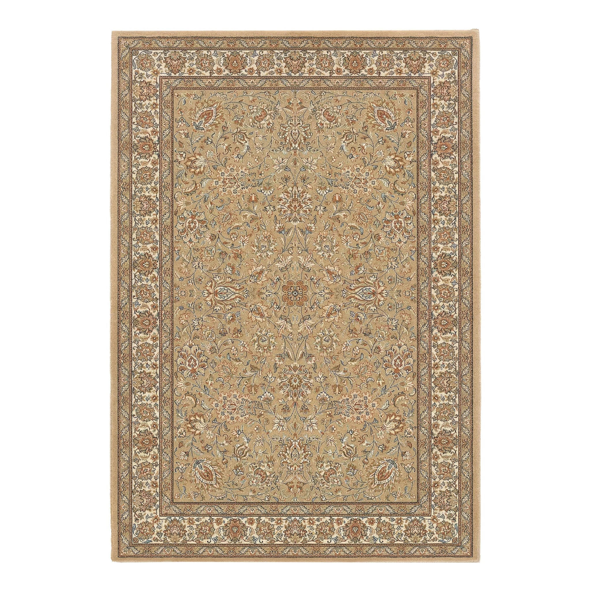 DESIGN Teppich mit Blumenmuster beige - Beige, Textil (200/290cm) - AFK Living