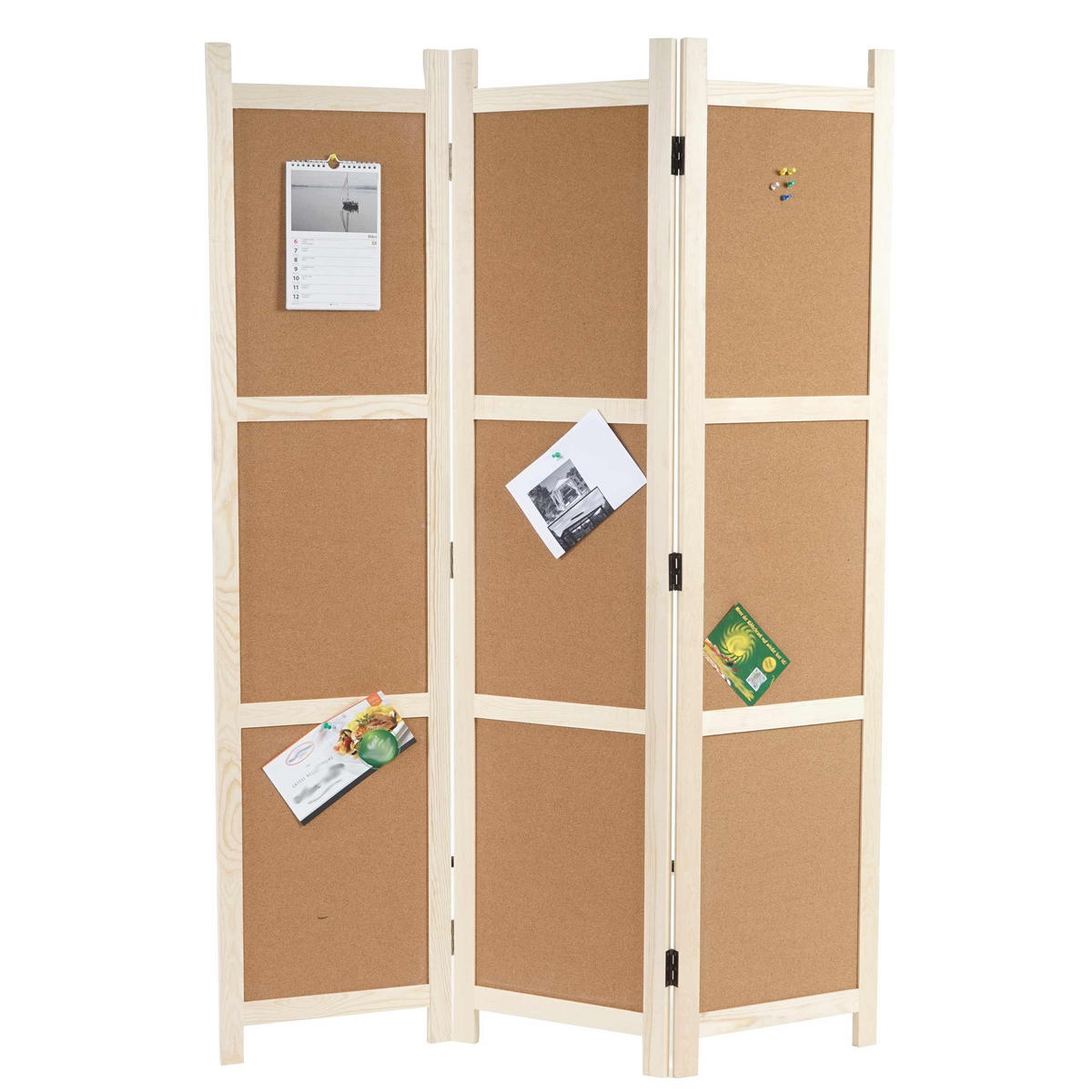 PARAVENT Braun - Braun, Holz (121/166/2cm) - MCW