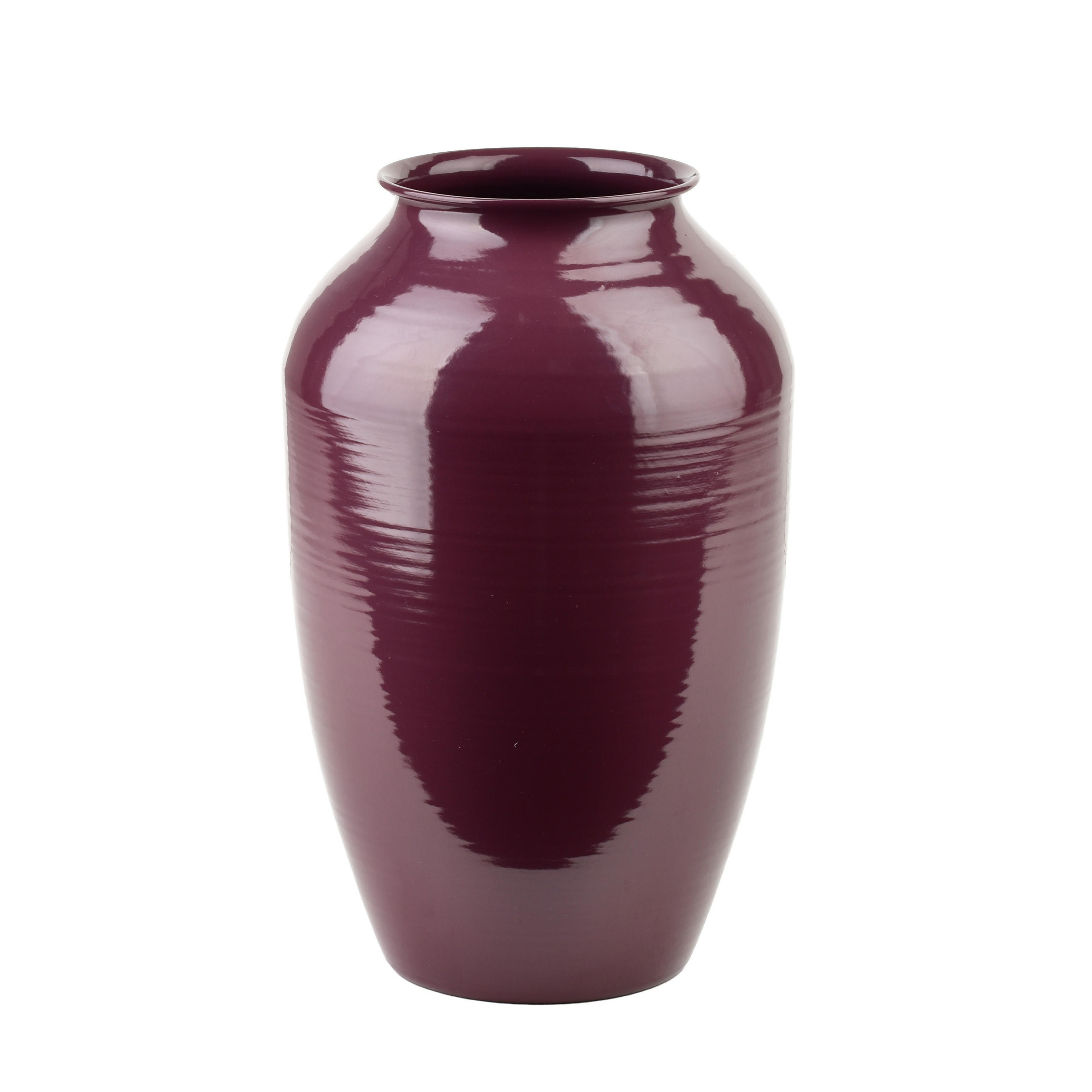 VASE Roger Violett 10x16,3xh26,5 cm Metall - Violett, Metall (26.5cm) - Mondex