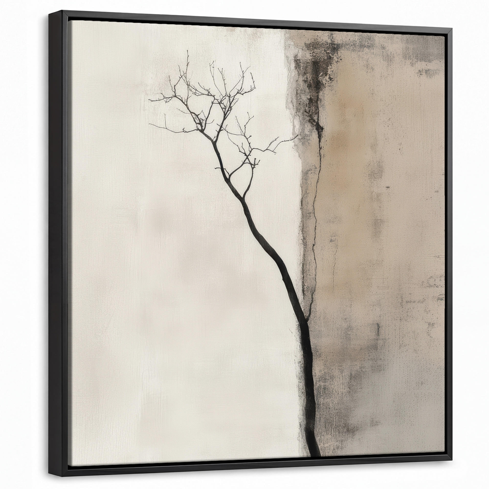 MuchoWow Leinwand Taupe 50x50 cm