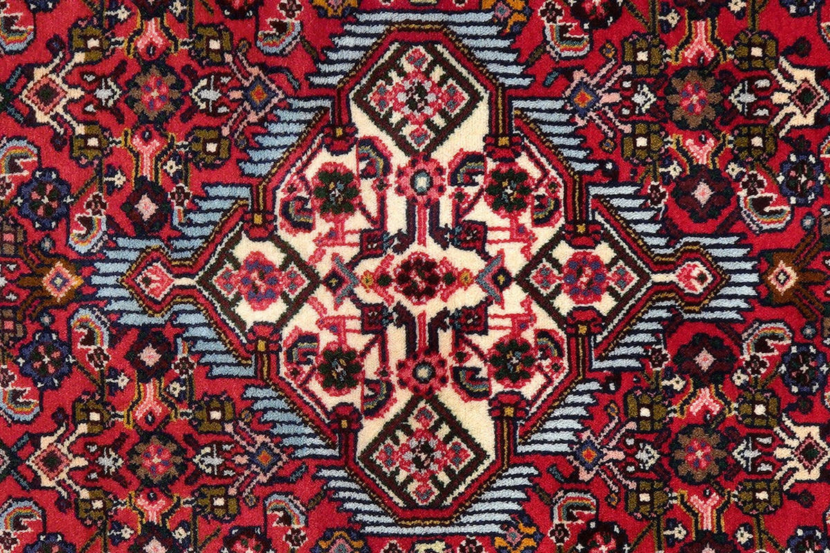 LÄUFER Orient handgeknüpft Assadabad Rot 212/77 cm Schurwolle - Rot, Textil (77/212cm) - Looma
