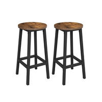 BARHOCKER 2ER-SET - Braun, Holzwerkstoff (32/65/32cm) - Hansiro