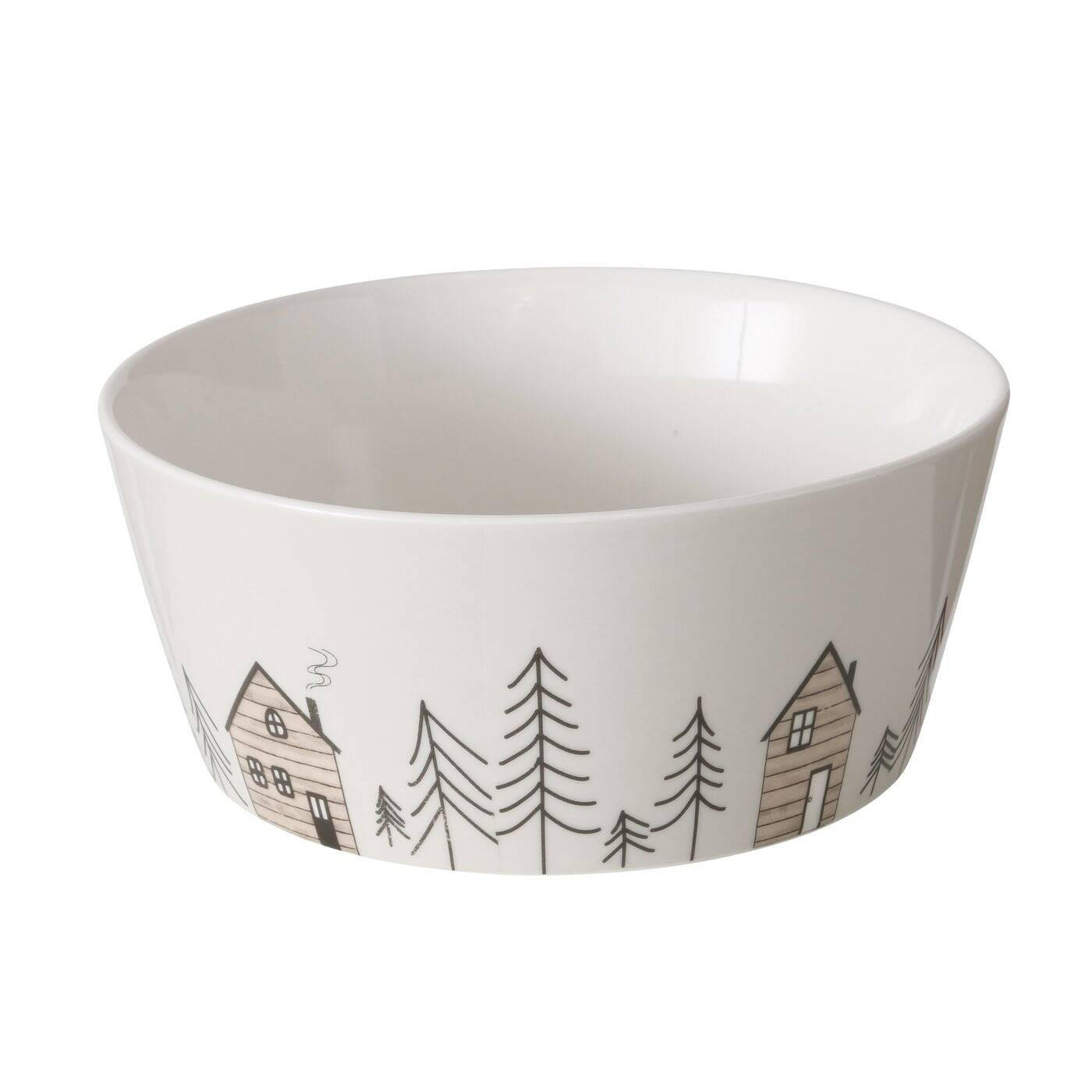 SCHALE Tannenbaum Homewood Ø15 cm - Grau, Keramik (15/7cm) - Boltze Home