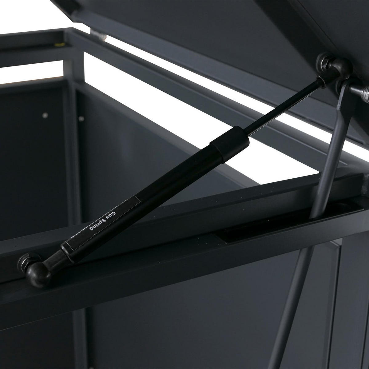 MÜLLTONNENVERKLEIDUNG Anthrazit - Anthrazit, Metall (132/116/89cm) - MCW