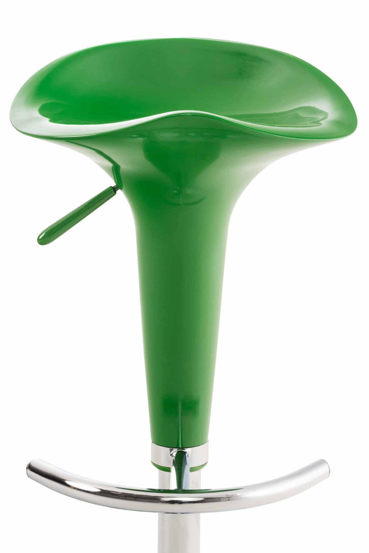 BARHOCKER Kunststoff Grün - Chromfarben/Grün, Kunststoff/Metall (37/87/37cm) - CLP