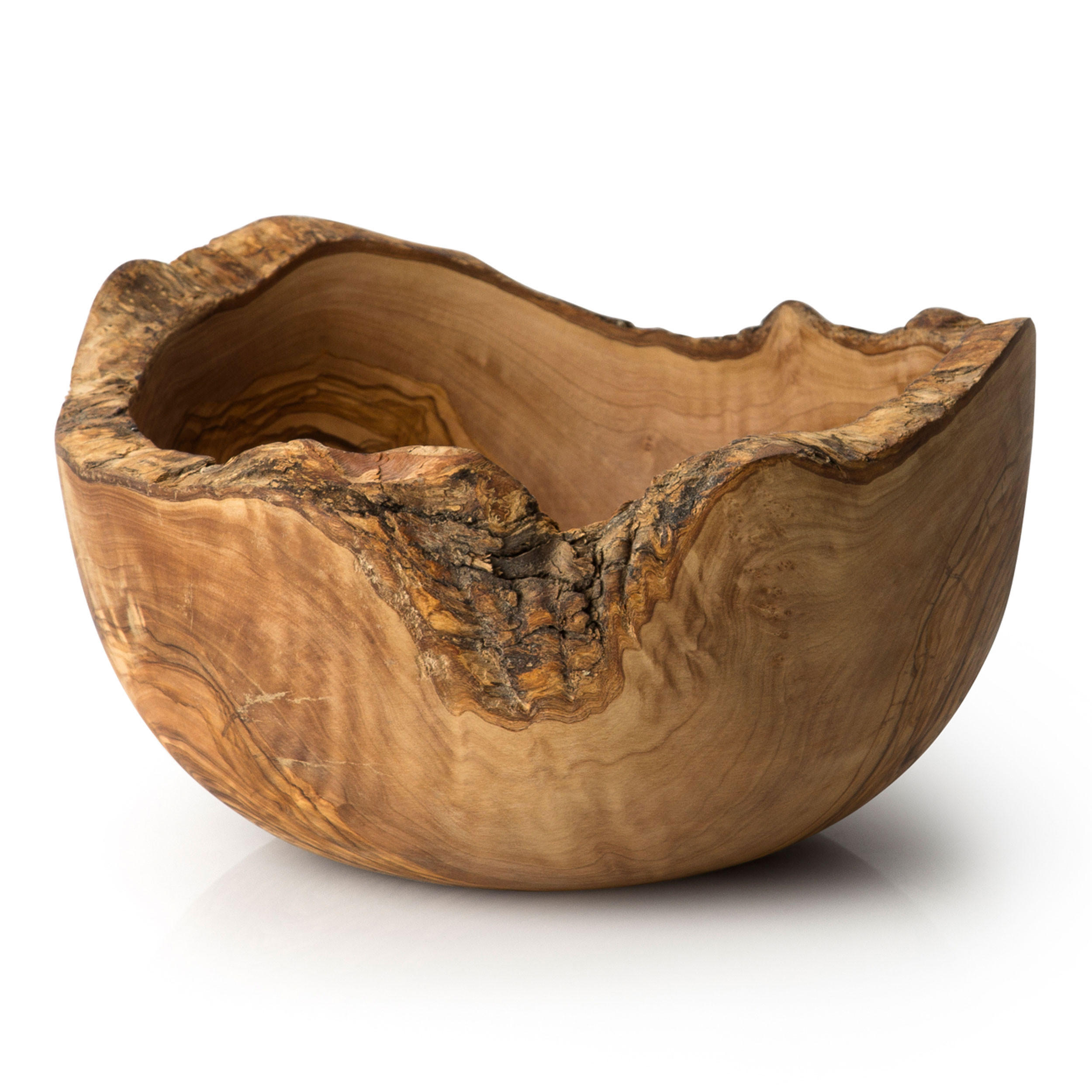 OBSTSCHALE Naturform, Olivenholz, Ø 25 cm - Braun, Holz (25/20/20cm) - Continenta
