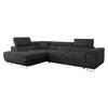 ECKSOFA Torezio, Seite: Links - Anthrazit, Holz/Textil (274/203cm) - MIRJAN24