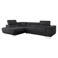 ECKSOFA Torezio, Seite: Links - Anthrazit, Holz/Textil (274/203cm) - MIRJAN24
