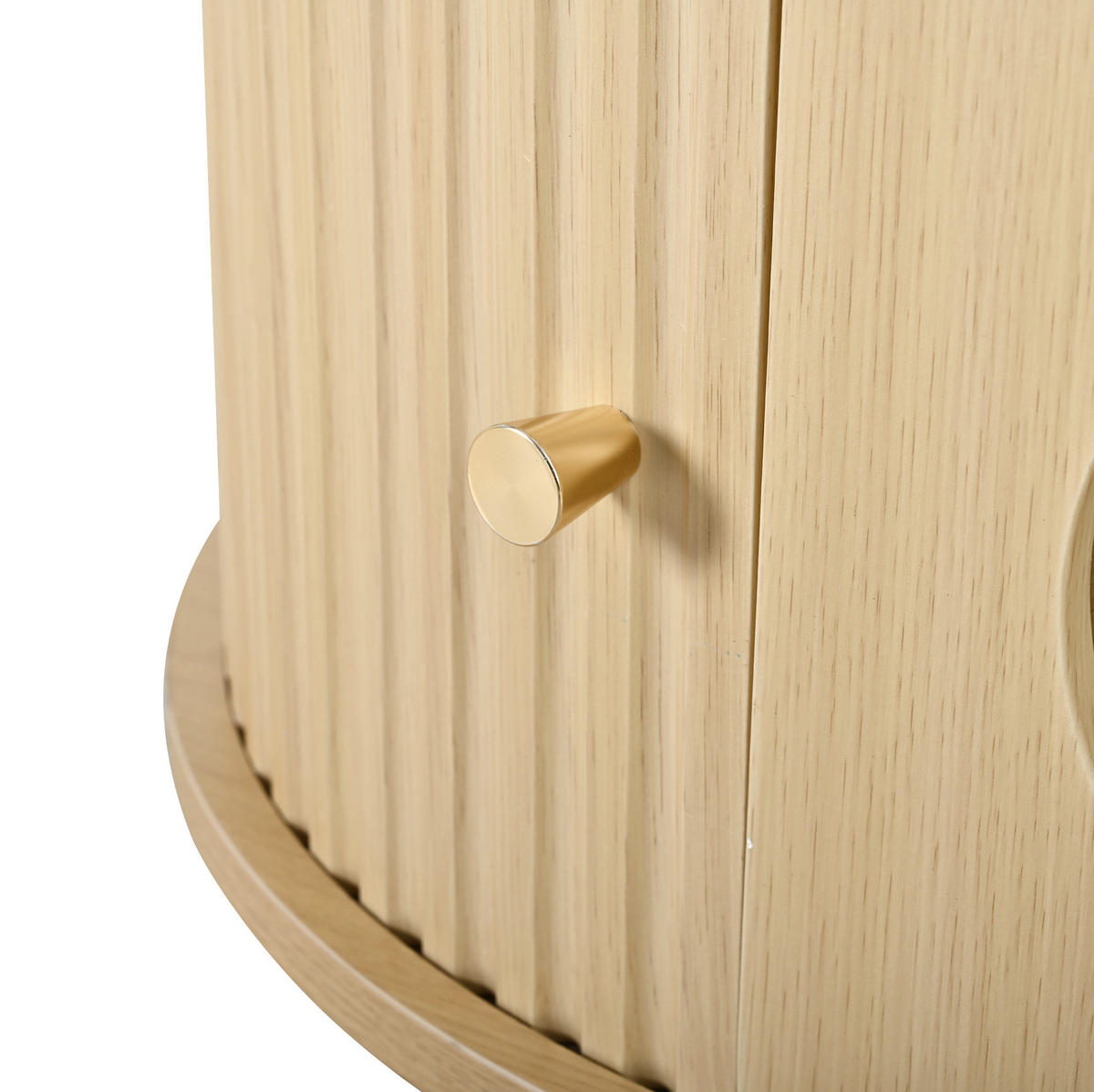 COUCHTISCH aus MDF 100x50x36 cm Eiche mit Schublade und Rollladentüren - Eichefarben, Holzwerkstoff (100/50/36cm) - IVMEU
