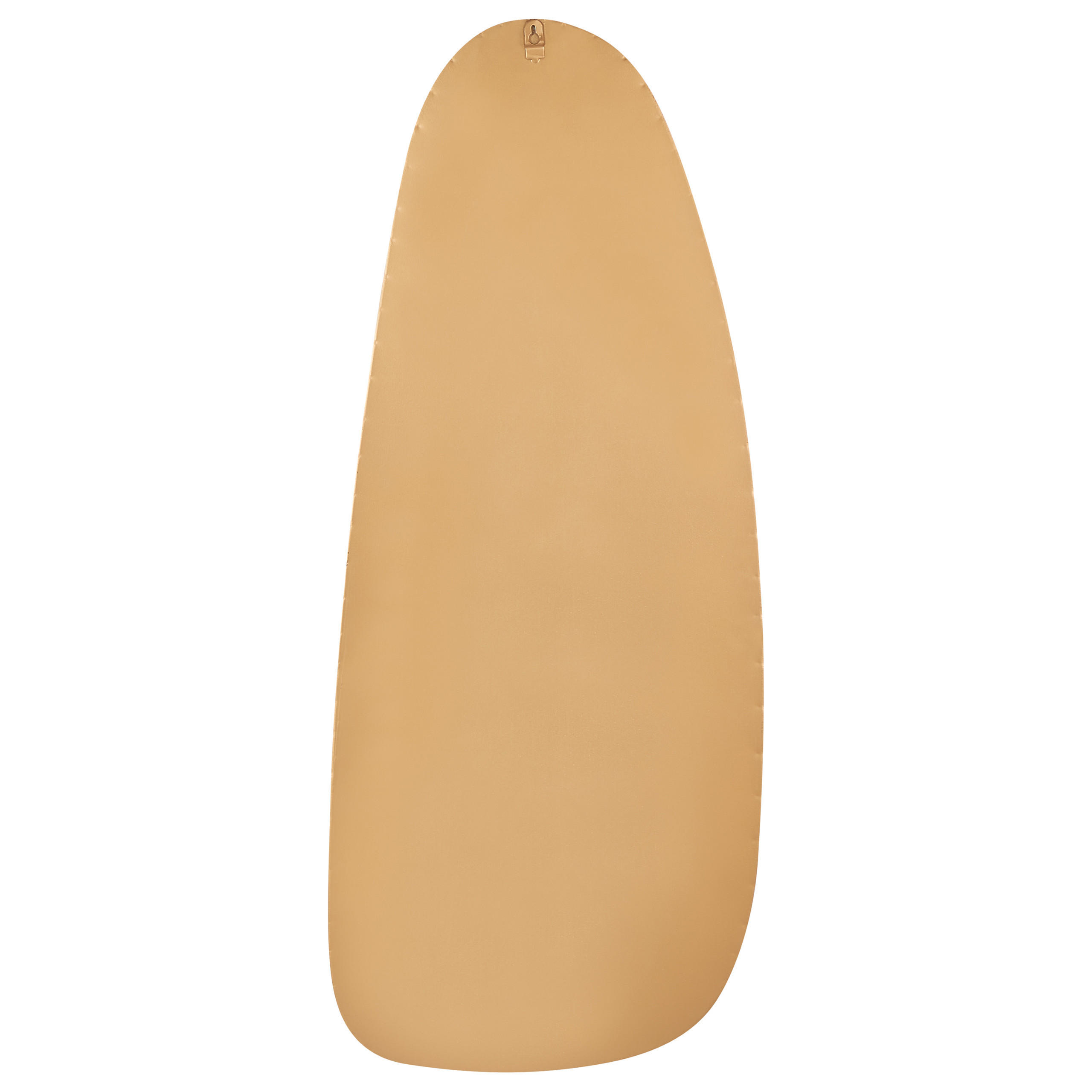 WANDSPIEGEL Metall gold oval 39/95 cm Cergy - Goldfarben, Metall (39/95/3cm) - Beliani