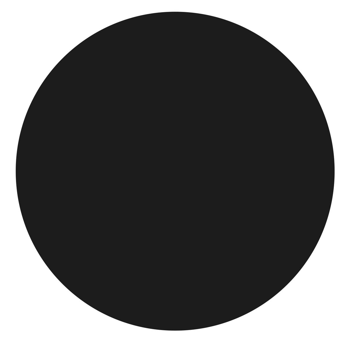 GARTENTISCH rund, Schwarz - Schwarz, Holzwerkstoff (70/70/72cm) - Oviala
