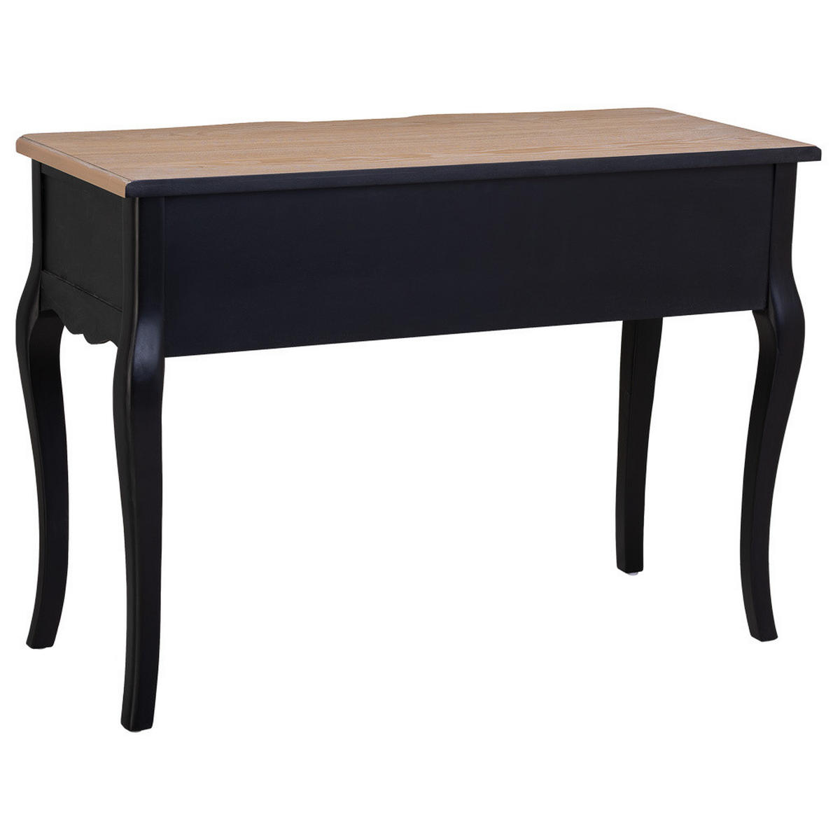 EMPFANGSTISCH aus lackiertem Holz mit 3 Schubladen 115x50x80h cm - Schwarz - Schwarz, Holz (50/115/80cm) - Wanderlust