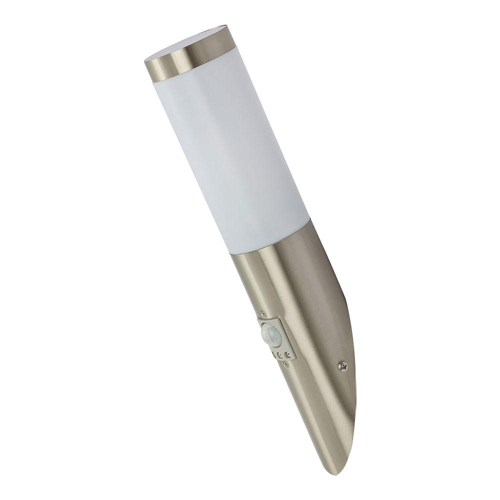 LED AUSSENLEUCHTE BOSTON Edelstahl Silber - Silberfarben, Metall (20/16.6/41cm)