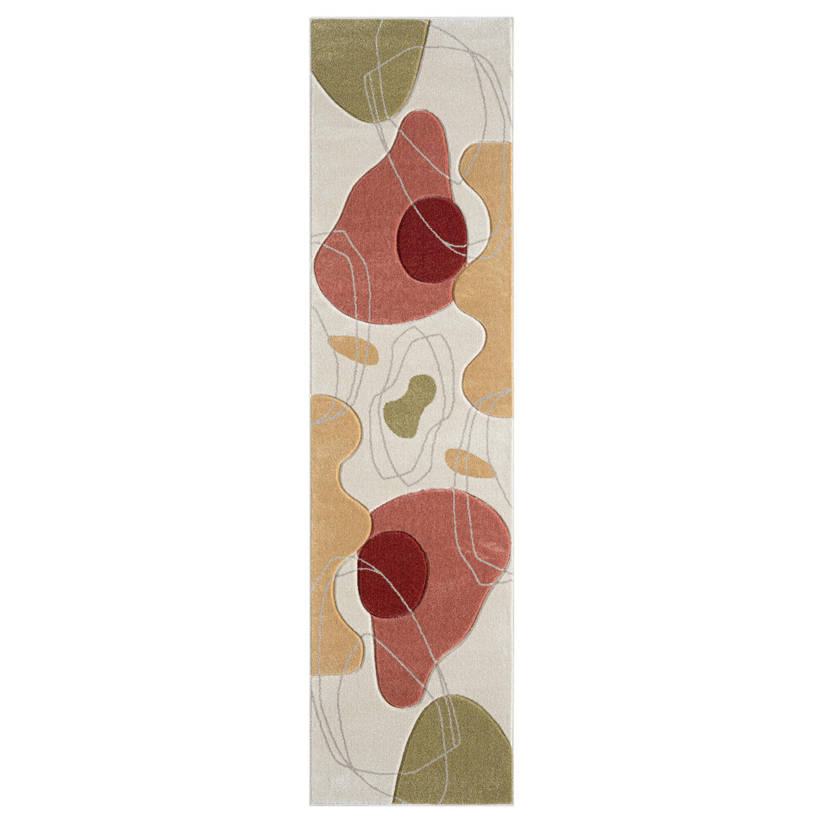 KURZFLOR-TEPPICH Bonito 7158 Multicolor 80x300 cm - Multicolor, Textil (80/300cm) - carpet city