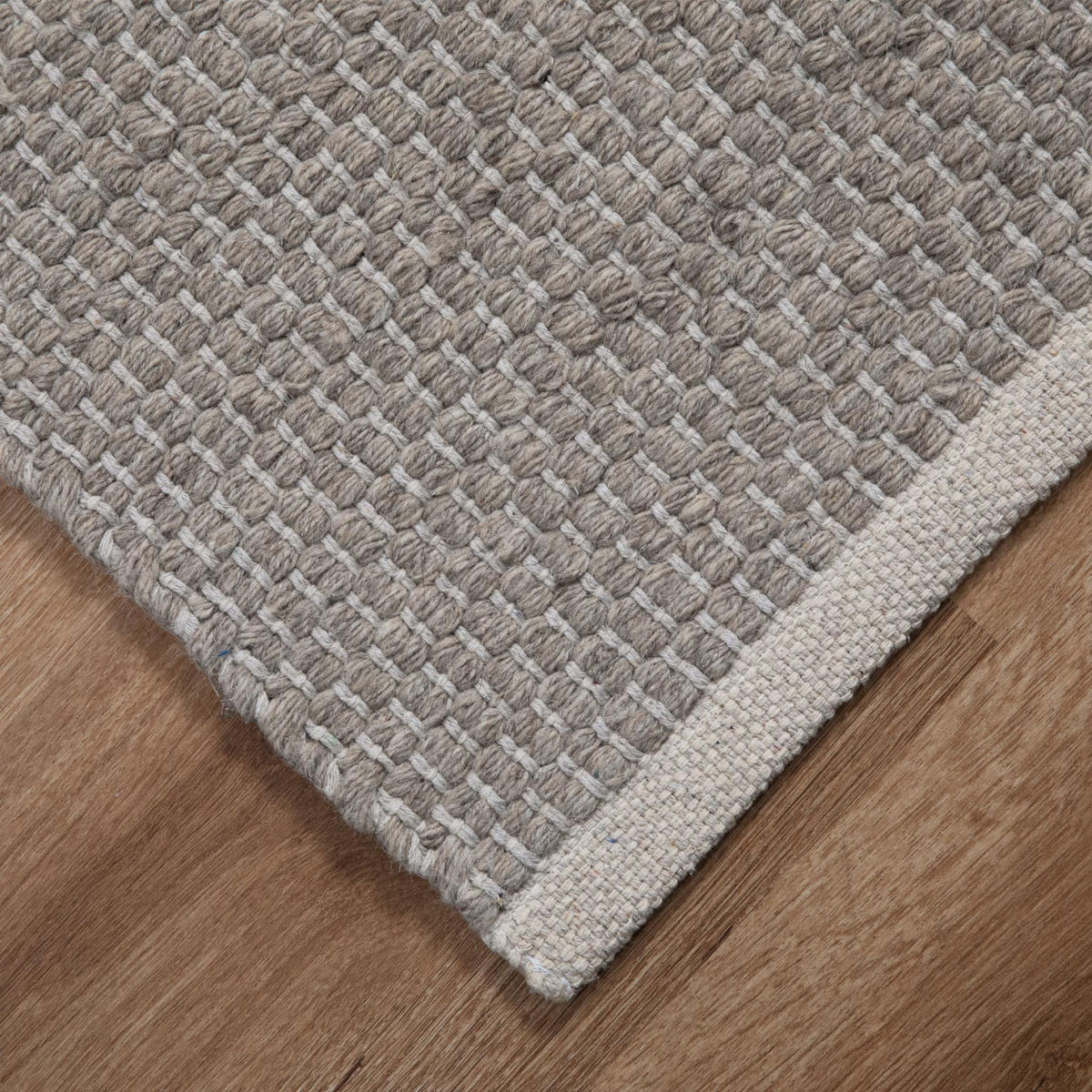 HANDWEB Teppich Amsterdam 250/350 cm - Grau, Naturmaterialien (250/350cm) - Steffensmeier