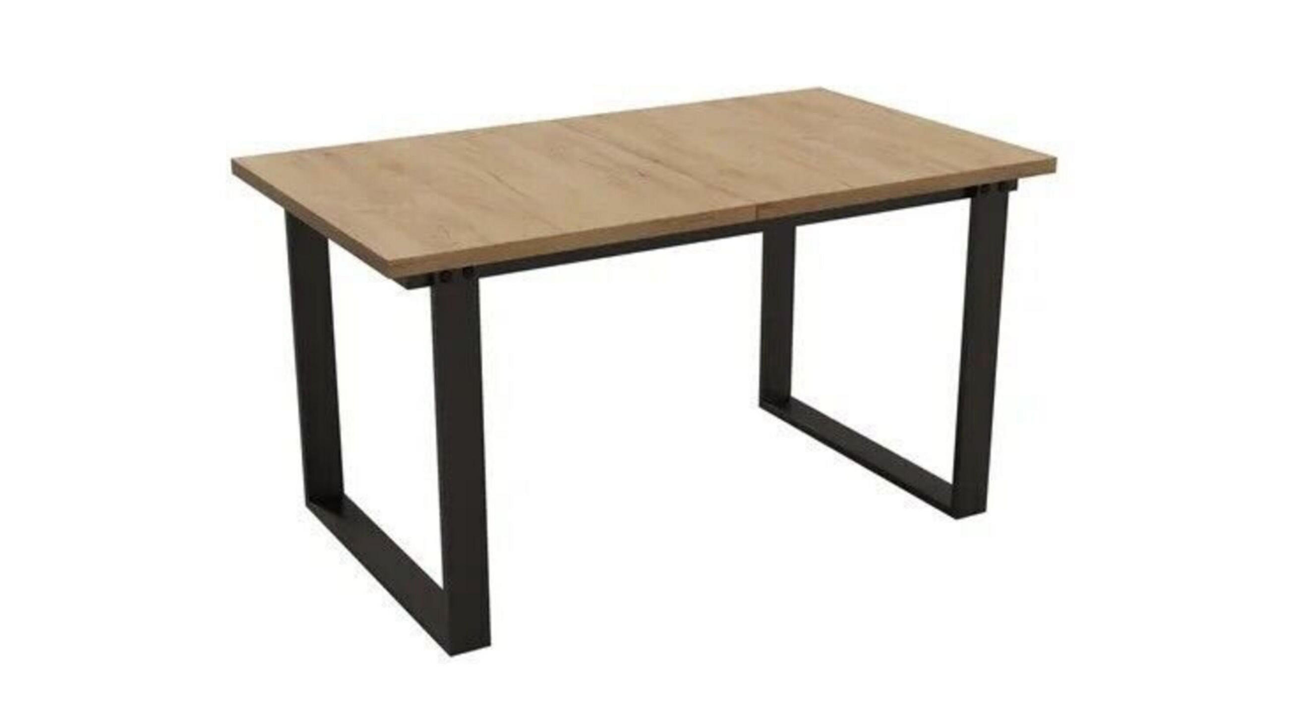 ESSTISCH Lift ausziehbar handwerk eiche 140-200/80/75 cm - Eichefarben/Schwarz, Holzwerkstoff (80/140/75cm) - SIMKAM Furniture