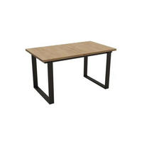 ESSTISCH Lift ausziehbar handwerk eiche 140-200/80/75 cm - Eichefarben/Schwarz, Holzwerkstoff (80/140/75cm) - SIMKAM Furniture