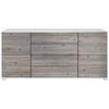 SIDEBOARD Rova Eiche Nordic - Silbereichenfarben, Holzwerkstoff (166.5/75.5/35cm) - Vladon